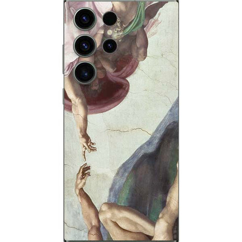 Creation of Adam by Michelangelo Galaxy S25 Ultra Skin